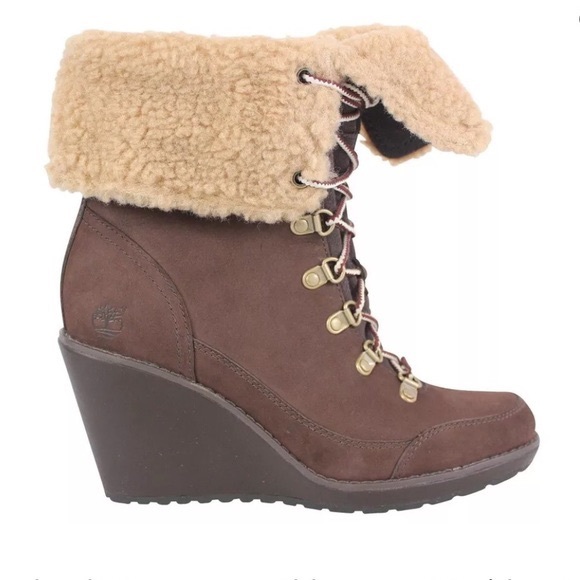 Timberland Shoes - *SOLD Timberland Earthkeepers Sherpa-lined Wedge Boots